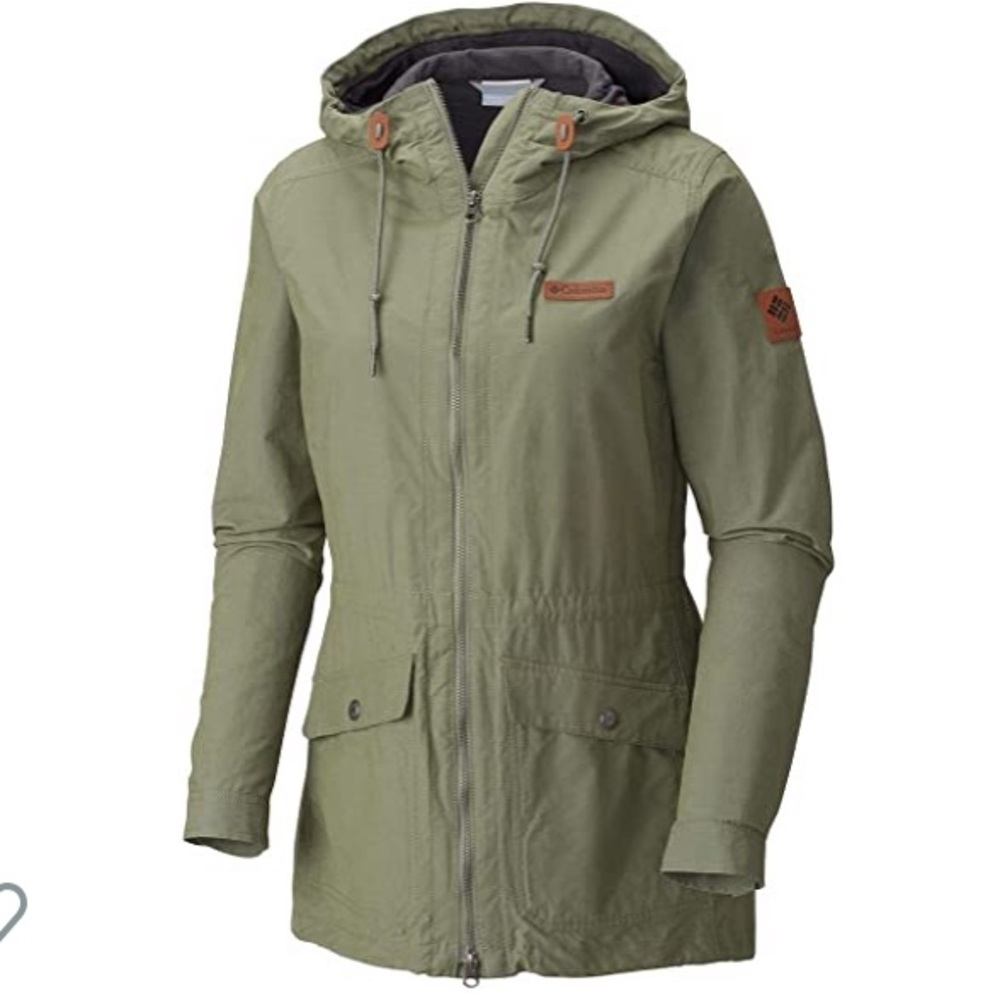 Columbia green hooded jacket NWT S